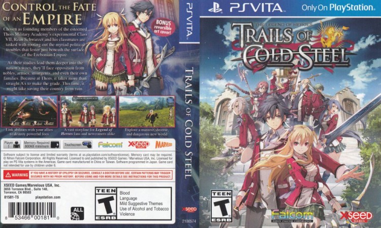 Legend of Heroes: Trails of Cold Steel - PS Vita | VideoGameX